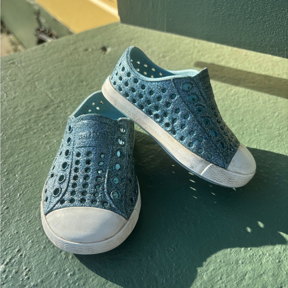 Native Shoes c4 Blue Sparkle Sneakers